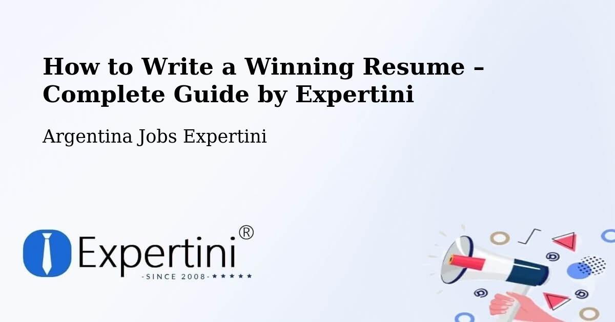 Resume Writing Guide for Job Seekers – Rufino - Rufino, Argentina Jobs Expertini